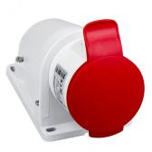 Розетка кабельная настенная на винтах 32А 380-415 3P-N-E IP44 - артикул PKF32W435