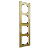 MERTEN M-Elegance РАМКА стеклянная 4 поста, ЗОЛОТО, SM | MTN4040-3241 | Schneider Electric - Schneider Electric, артикул MTN4040-3241