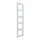 MERTEN M-Elegance РАМКА стеклянная 5 постов, БЕЛЫЙ КРИСТАЛЛ, SM | MTN4050-3220 | Schneider Electric - артикул MTN4050-3220
