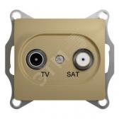 GLOSSA TV-SAT Розетка проходная 4DB ТИТАН в рамку - артикул GSL000498