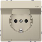 Розетка D-Life 16А с заземляющим контактом и      крышкой IP 44 сахара SD (MTN2314-6033) - Schneider Electric, артикул MTN2314-6033