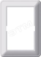 W59 Рамка 2 поста скрытая для розетки белая глянцевая - артикул KD-RS254-18