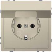 D-Life РОЗЕТКА 16А с з/к и крышкой IP20, САХАРА , SD | MTN2310-6033 | Schneider Electric - артикул MTN2310-6033
