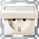 Механизм розетки Schuko с крышкой бежевый (MTN2312-0344) - артикул MTN2312-0344