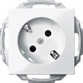 Механизм розетки Schuko 45гр. белый (MTN2370-0319) - артикул MTN2370-0319