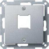 Центральная плата для розетки RJ11/RJ45 1 пост алюминий - артикул MTN291160