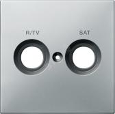 Центральная плата с маркировкой R/TV+SAT алюминий - артикул MTN299646