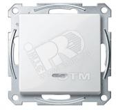 Выключатель одноклавишный, с подсветкой, в рамку, белый - артикул MTN3131-1319