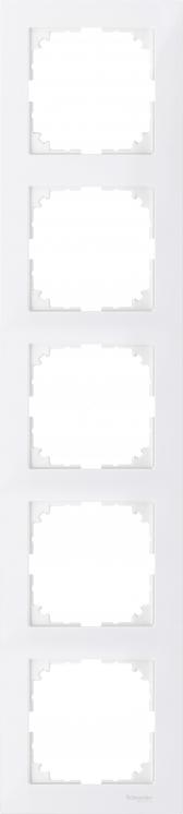 M-Pure 5-постовая рамка, полярно-белый | MTN4050-3619 | Schneider Electric - артикул MTN4050-3619