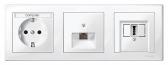РАМКА Х3, БЕЛЫЙ | MTN478319 | Schneider Electric - артикул MTN478319