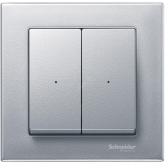 SM, КЛАВИША ДЛЯ МОДУЛЯ 2 КН. ВЫК, АЛЮМ. | MTN625260 | Schneider Electric - Schneider Electric, артикул MTN625260