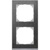 M-Pure Decor Рамка 2 поста сланец/алюминий (MTN4020-3669) - Schneider Electric, артикул MTN4020-3669