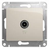 GLOSSA TV розетка проходная 4DB механизм молочный (GSL000992) - артикул GSL000992