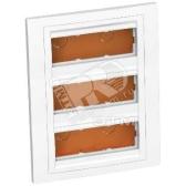 Коробка скрытого монтажа 3x3 горизонтальная рамка 9003 (ALB44479) - артикул ALB44479