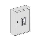 Шкаф металлический красно-желтый IP55 (NS100/160/VIGI) - артикул 31216