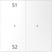 D-Life PlusLink КЛАВИША 2-ная с S1/S2, пусто, БЕЛ. ЛОТОС, SD | MTN5226-6035 | Schneider Electric - артикул MTN5226-6035