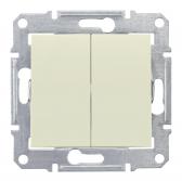 Sedna Перекл 2кл в рамку беж сх.6+6 - артикул SDN0600147