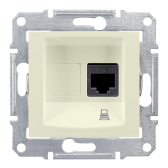Sedna Розетка компьютерная RJ45 категория 6 в рамку бежевая - артикул SDN4700147