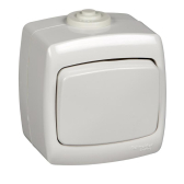 РОНДО Переключатель одноклавишный наружный IP44 белый (VA610-126B-BI) - Schneider Electric, артикул VA610-126B-BI