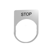ДЕРЖАТЕЛЬ МАРКИРОВКИ ЗАПОДЛИЦО STOP МЕТАЛЛ - артикул ZBYM2304
