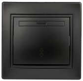 Переключатель Intro Plano 1-103-05 одноклавишный 10А-250В, IP20, СУ, антрацит | Б0053750 | Intro - артикул Б0053750