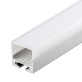 Профиль с экраном SL-LINE-2011-2500 ANOD+OPAL Square (arlight, Алюминий) | 020494 | Arlight - артикул 020494