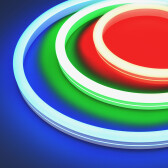 Лента герметичная MOONLIGHT-SIDE-B84-12x24mm 24V RGB 12 W/m, IP68, 5m, wire x2, вывод кабеля прямой - Arlight, артикул 042751