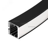 Профиль SL-ARC-3535-D1500-W90 BLACK (1180мм, дуга 1 из 4) (ARL, Алюминий) - артикул 026599