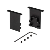 Заглушка SL-COMFORT-2542-F BLACK глухая (ARL, Металл) - Arlight, артикул 031782