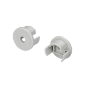 Заглушка ROUND-D18-FLAT с отверстием (ARL, Пластик) - Arlight, артикул 025961