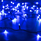 Гирлянда светодиодная декоративная ARD-STRING-CLASSIC-10000-BLACK-100LED-FLASH BLUE 230V, 7W ARDCL, IP65 - артикул 025803