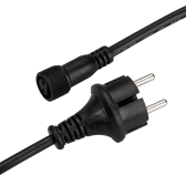 Шнур питания ARD-CLASSIC-BALL-LIVE-1.5м Black (230V, 1.6A) (ARDCL, Закрытый) - артикул 025652