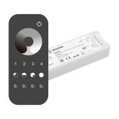 Диммер INTELLIGENT SMART-SET-PWM-101-72-DIM-PD-SUF Black (5-36V, 1x8A, x4, ПДУ 13кн, 2.4G) (IARL, IP20 Пластик, 5 лет) - артикул 036201