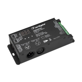 Конвертер SMART-K24-DMX512 12-24V, SPI, 2.4G ARL, IP20 металл, 5 лет - Arlight, артикул 027128