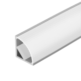 Профиль с экраном ARH-KANT-H16-2000 ANOD+OPAL (Алюминий) - артикул 036770