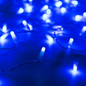 Гирлянда светодиодная ARD-STRING-CLASSIC-10000-BLUE-100LED-MILK-FLASH Blue 230V, 7W Ardecoled, IP65 - артикул 031199