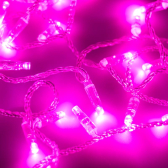 Гирлянда светодиодная декоративная ARD-STRING-CLASSIC-10000-CLEAR-100LED-FLASH PINK 230V, 7W ARDCL, IP65 - артикул 025792