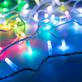 Гирлянда светодиодная декоративная ARD-STRING-CLASSIC-10000-WHITE-100LED-MILK-LIVE RGB-DMX 24V, 10W ARDCL, IP65 - артикул 031748