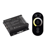 Контроллер ARL-4022-OVAL-MIX Black (12-24V, 2x10A, ПДУ, RF) (ARL, IP20 Металл, 2 года) - Arlight, артикул 027155