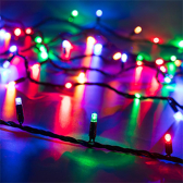 Гирлянда светодиодная декоративная ARD-STRING-CLASSIC-10000-BLACK-100LED-LIVE RGB 230V, 7W ARDCL, IP65 - артикул 025808