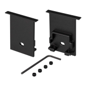 Заглушка SL-COMFORT-3551-F BLACK c отверстием (ARL, Металл) - Arlight, артикул 031786