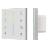Панель Sens SMART-P22-RGBW White 12-24V, 4x3A, 2.4G ARL, IP20 пластик, 5 лет - Arlight, артикул 025168