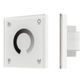 Панель SMART-P4-DIM-G-IN White (12-24V, 4x3A, Sens, 2.4G) (, IP20 Пластик, 5 лет) - артикул 034774