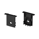 Заглушка SL-COMFORT-1722-F BLACK c отверстием (ARL, Пластик) - артикул 031778