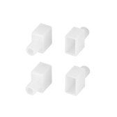 Заглушка WPH-FLEX-0613-SIDE WHITE с отверстием (Силикон) - артикул 040810