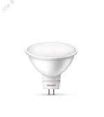 Лампа светодиодная LED MR16 5 Вт 400 Лм 4000 К GU5.3 К 220 В IP20 Ra 80-89 (класс 1В) LED spot PHILIPS (929001844687) - артикул 929001844687