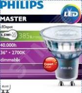 Лампа светодиодная MAS LED ExpertColor 5.5-50W GU10 927 36D (929001347308) - артикул 929001347308