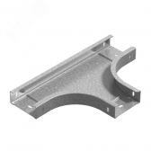 Т-отвод горизонтальный к лотку ПЛК 500х60, толщ. 1,5 мм, гор. цинк - артикул 385456