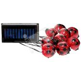 881CD 9*LED 142*74*283мм божьи коровки гирлянда (6082) - артикул 6082