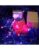 Гирлянда линейная Роса, 20 LED 2м, розовый, батарейки 2*АА, IP 20, шнур 0,5м ,CL570 | 48602 | FERON - артикул 48602